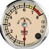 Speedhut 3-3/8" Antique 8K RPM Shift-light Tachometer (R3-TC3-ATQ)