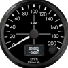 Speedhut 3-3/8" BMW Design 200 km/h GPS Speedometer (R3-S2-BMW)