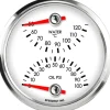 Speedhut 3-3/8" Cels Water Temp / Oil Pressure (top/bot) (L3-DG5-LEG)