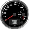 Speedhut 4" Dual 80 mph GPS Speedometer/Fuel Level Gauge (R4-DS10-REV)