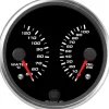 Speedhut 4" Dual Met Water Temp / Oil Pressure Gauge (R4-DG5-REV)