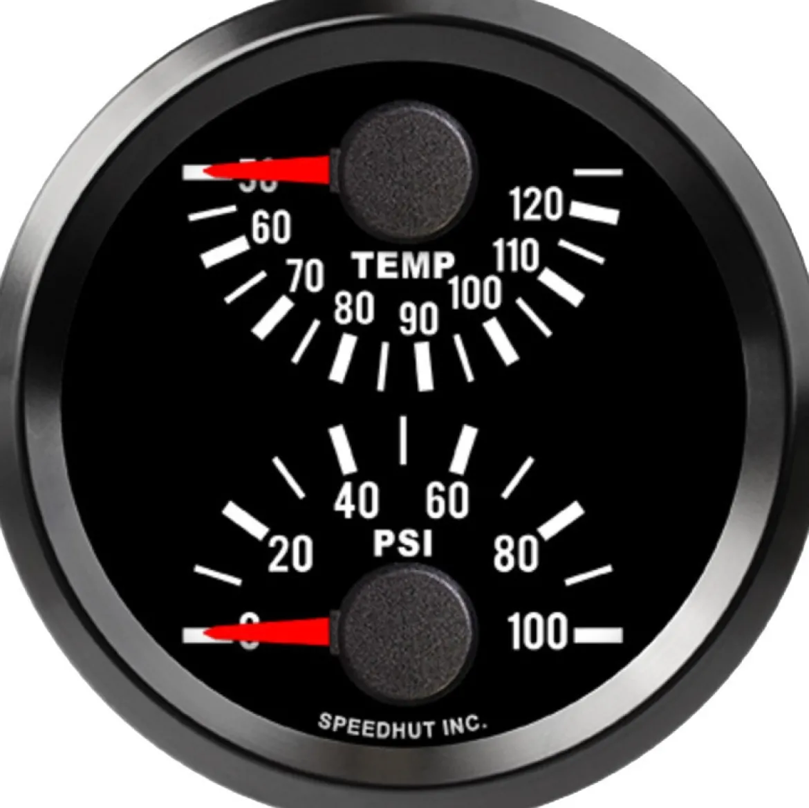 Speedhut 2-5/8" JDM 510 Cel Wat Temp/Oil Press (top/bot) (L25-DG5-510)