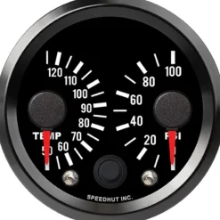 Speedhut 2-5/8" JDM 510 Celsius Water Temp/Oil Pressure (R25-DG5-510)