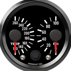 Speedhut 2-5/8" JDM 510 Water Temp/Oil Pressure Gauge (R25-DG1-510)