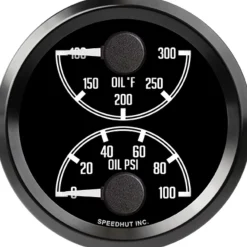 Speedhut 2-5/8" JDM Z Oil Temp / Oil Pressure (top/bot) (L25-DG6-DATZ)