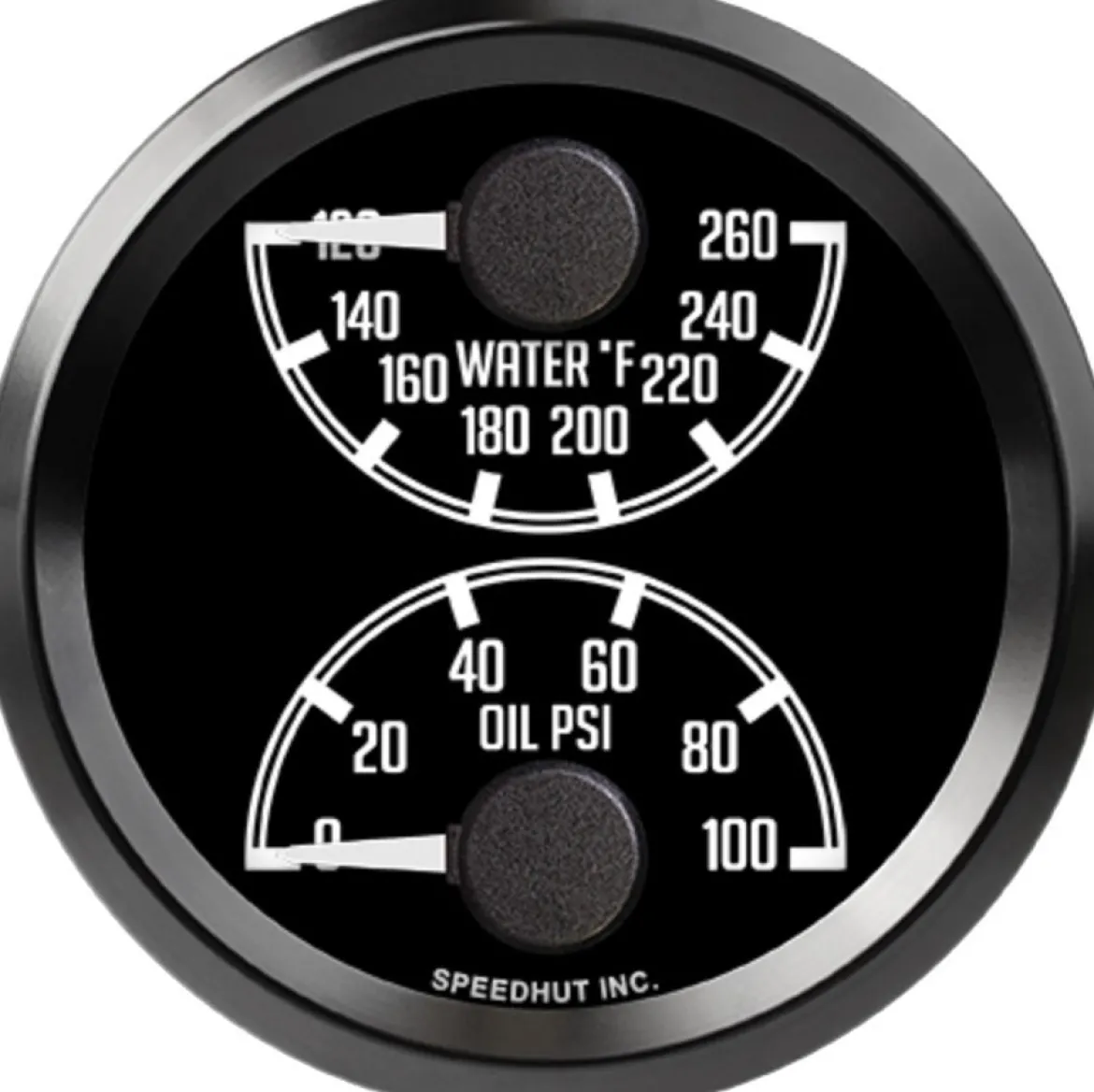 Speedhut 2-5/8" JDM Z Water Temp/Oil Pressure (top/bot) (L25-DG1-DATZ)