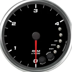 Speedhut 4-1/2" 4K RPM Shift-light Diesel Tachometer (R45-TC7-REV)