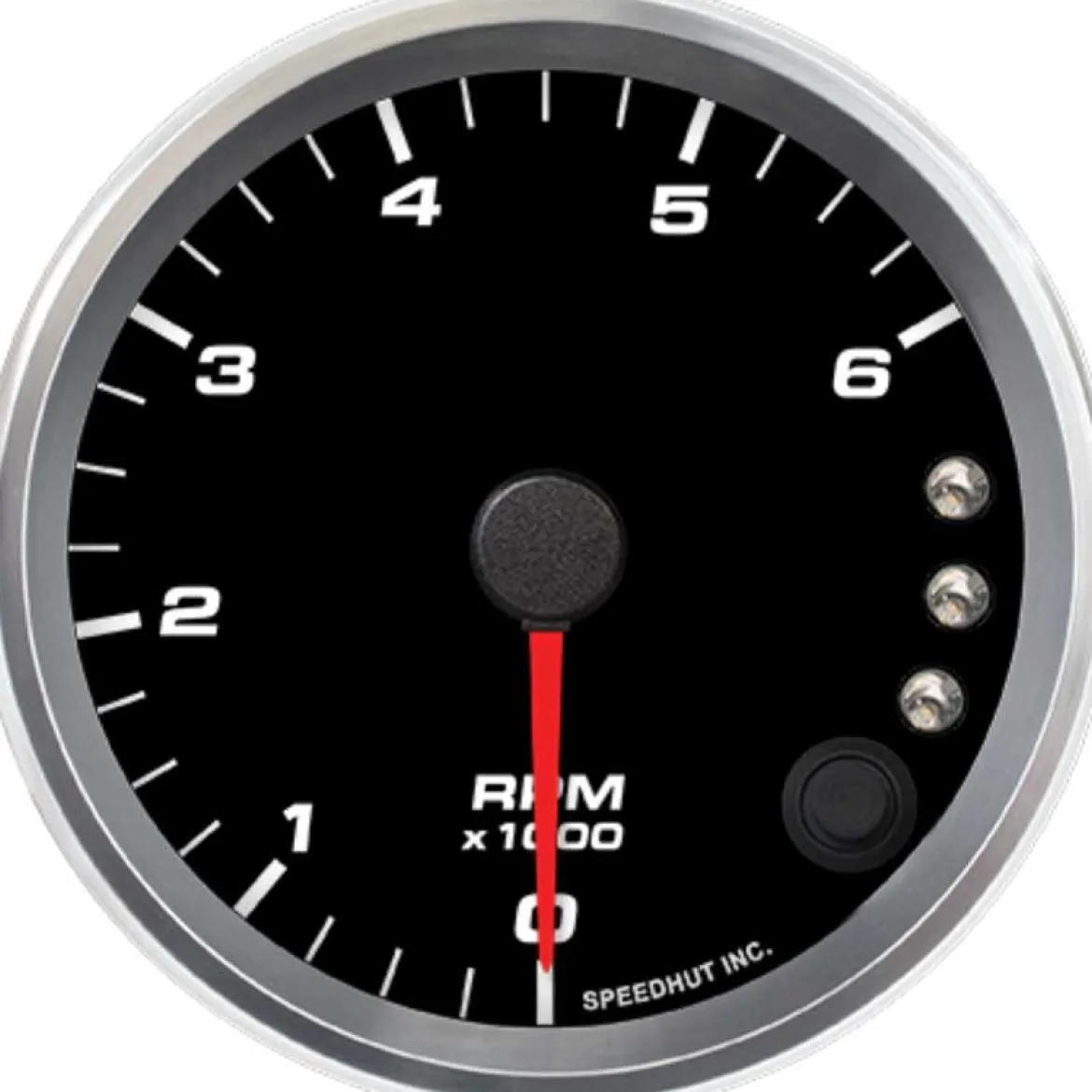 Speedhut 3-3/8" 6K RPM Shift-light Diesel Tachometer (R3-TC7-REV)
