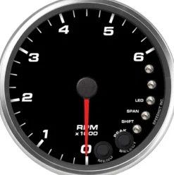 Speedhut 4" 6K RPM Shift-light Diesel Tachometer (R4-TC8-REV)
