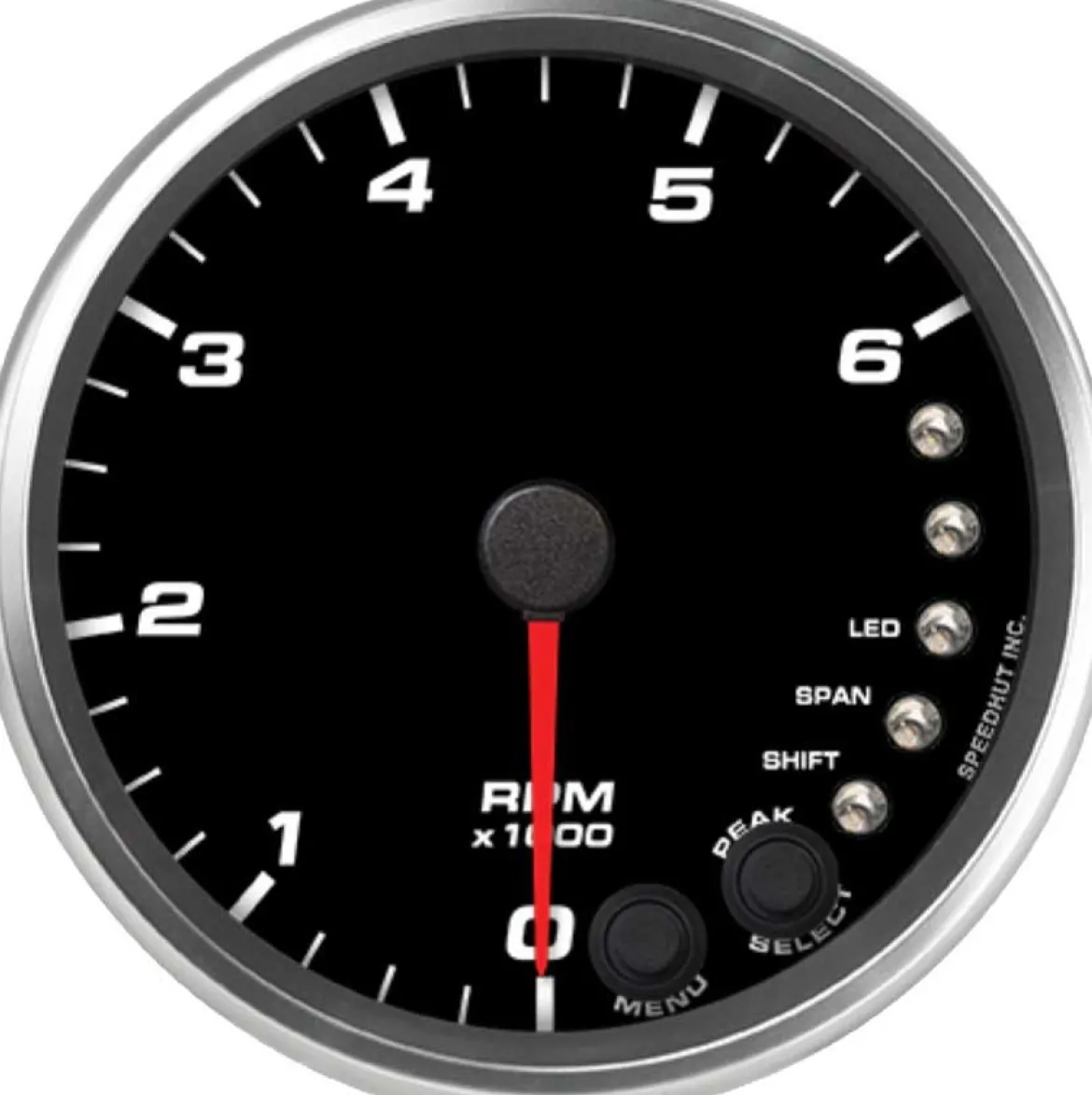 Speedhut 4" 6K RPM Shift-light Diesel Tachometer (R4-TC8-REV)