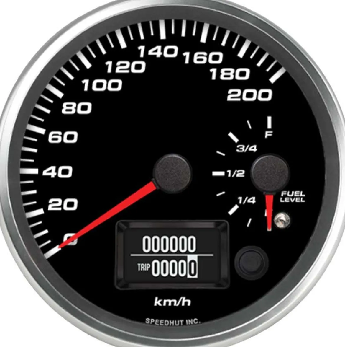 Speedhut 4-1/2" 200km/h GPS Speedometer/Fuel Level Gauge (R45-DS5-REV)