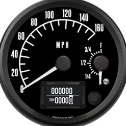 Speedhut 4" Pontiac 160 mph GPS Speedometer / Fuel Level (R4-DS3-PTC)