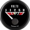 Speedhut 2-1/16" Pontiac Series 6-18V Volt Gauge 90° Sweep (L2-V2-PTC)