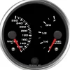 Speedhut 4" Porsche Series Water Temp / Fuel Level Gauge (R4-DG3-PCH)