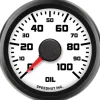 Speedhut 2-1/16" Street XL 100 PSI Oil Pressure Gauge (L2-OP3-SXL)