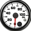 Speedhut 2-5/8" Street XL 100 PSI Oil Pressure w/Warning (R25-OP3-SXL)