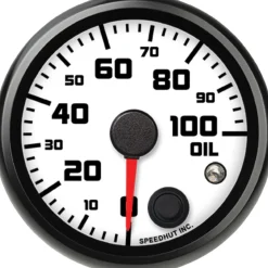 Speedhut 2-5/8" Street XL 100 PSI Oil Pressure w/Warning (R25-OP3-SXL)