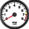 Speedhut 3-3/8" Street XL Design 8K RPM Tachometer (L3-TC3-SXL)