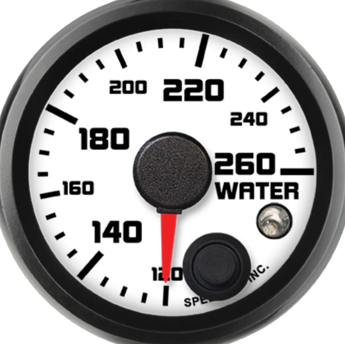 Speedhut 2-1/16" Street XL 120-260F Water Temp w/Warning (R2-WT1-SXL)