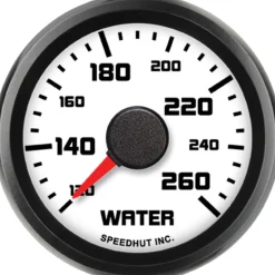 Speedhut 2-1/16" Street XL 120-260F Water Temp Gauge (L2-WT1-SXL)