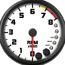 Speedhut 4" Street XL 8K RPM Shift-light Tachometer (R4-TC3-SXL)