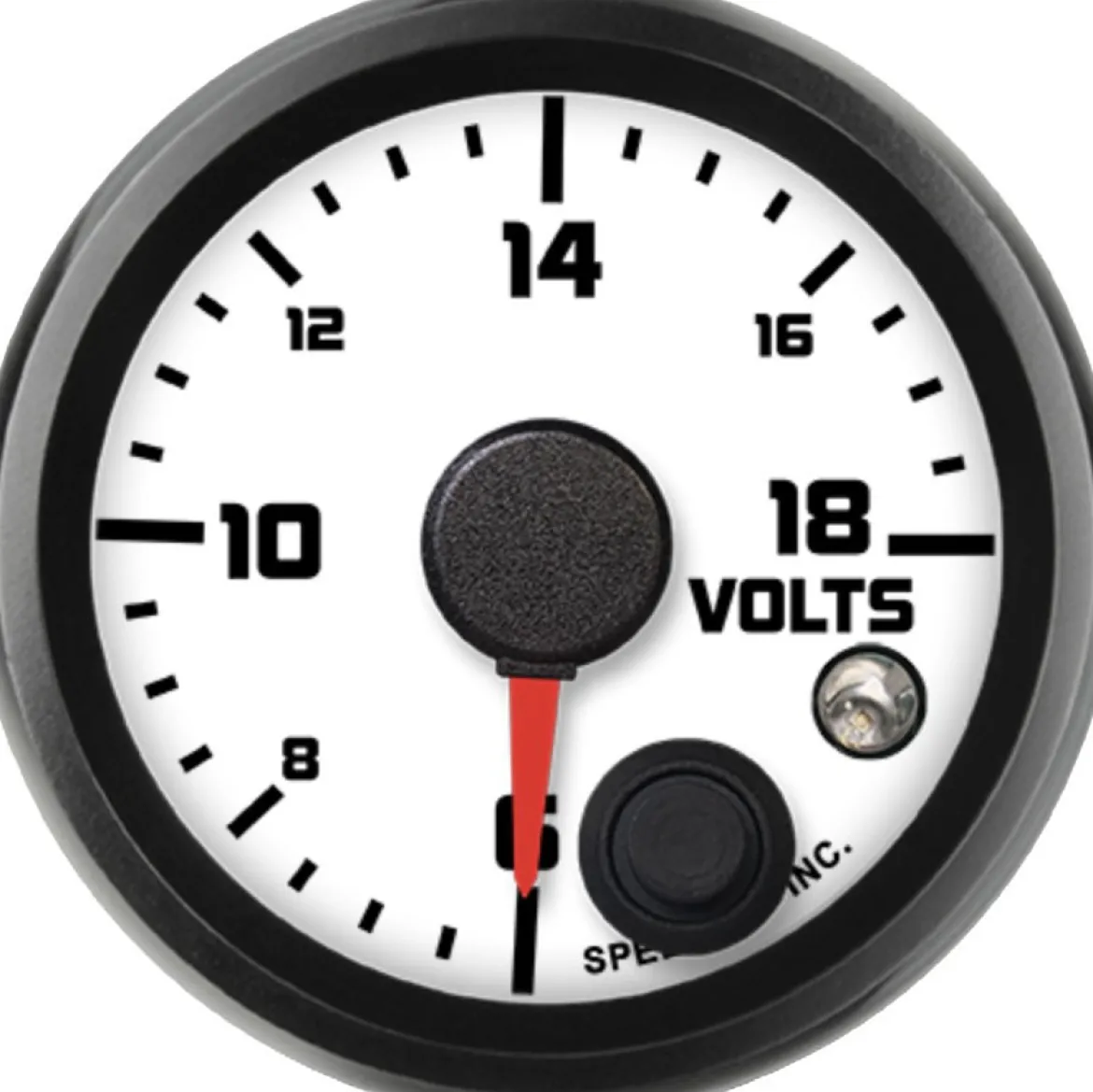 Speedhut 2-1/16" Street XL 6-18V Volt Gauge w/ Warning (R2-V1-SXL)