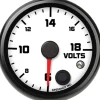 Speedhut 2-5/8" Street XL 6-18V Volt Gauge w/ Warning (R25-V1-SXL)