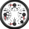 Speedhut 4" Street XL Water Temp/Volt/Oil PSI/Fuel Level (R4-QG2-SXL)