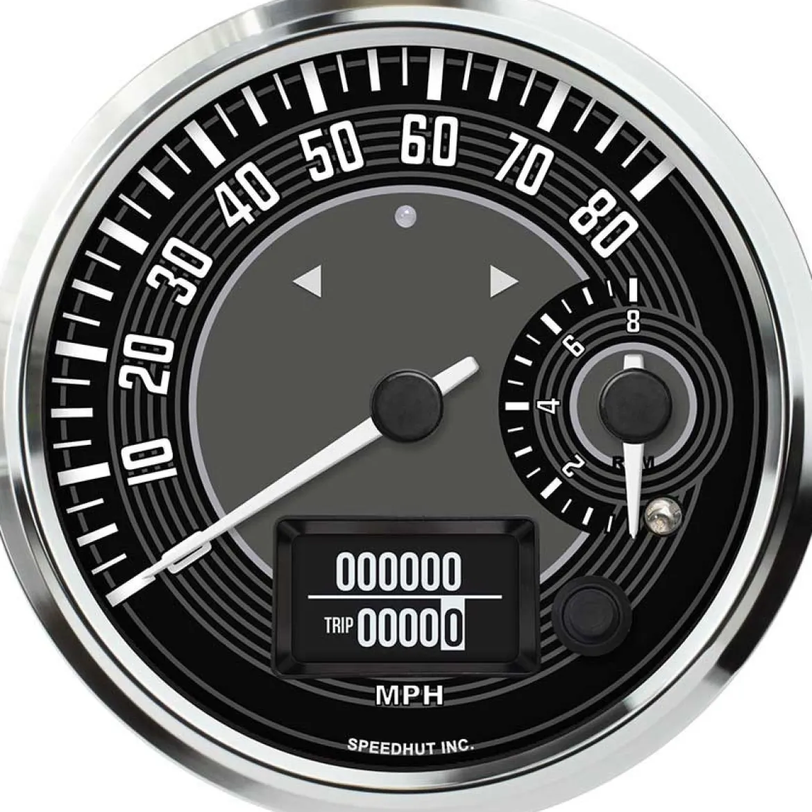 Speedhut 4-1/2" VW Design 80mph GPS Speedo/ 8K Tach Gauge (R45-DS9-VW)