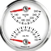 Speedhut 3-3/8" Water Temp / Oil PSI Gauge (top/bot) (L3-DG1-LEG)