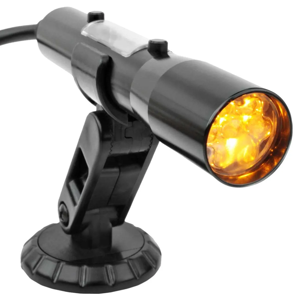 Speedhut Yellow LEDs SST Shift Light w/Black Aluminum Tube (A-156)