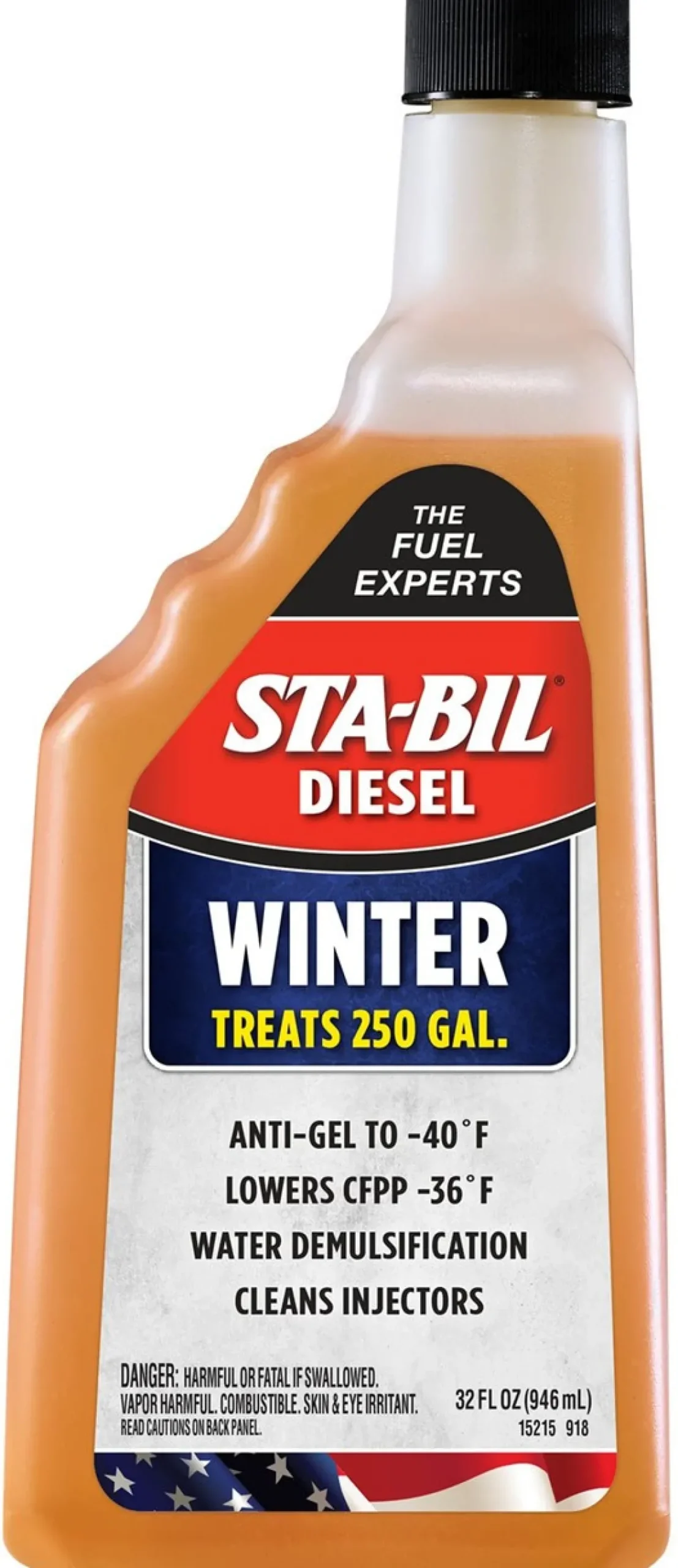 Sta-Bil Diesel Winter Ant-Gel Lubrication - Prevents Fuel Gelling 32 Oz. (15215)