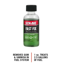 Sta-Bil Fast Fix Small Engine Treatment - Cleans Carbs, 4 Fl. Oz. (22303)