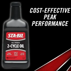 Sta-Bil Full Synthetic 2-Cycle Oil - With Fuel Stabilizer, 13 Fl. Oz. (22404)