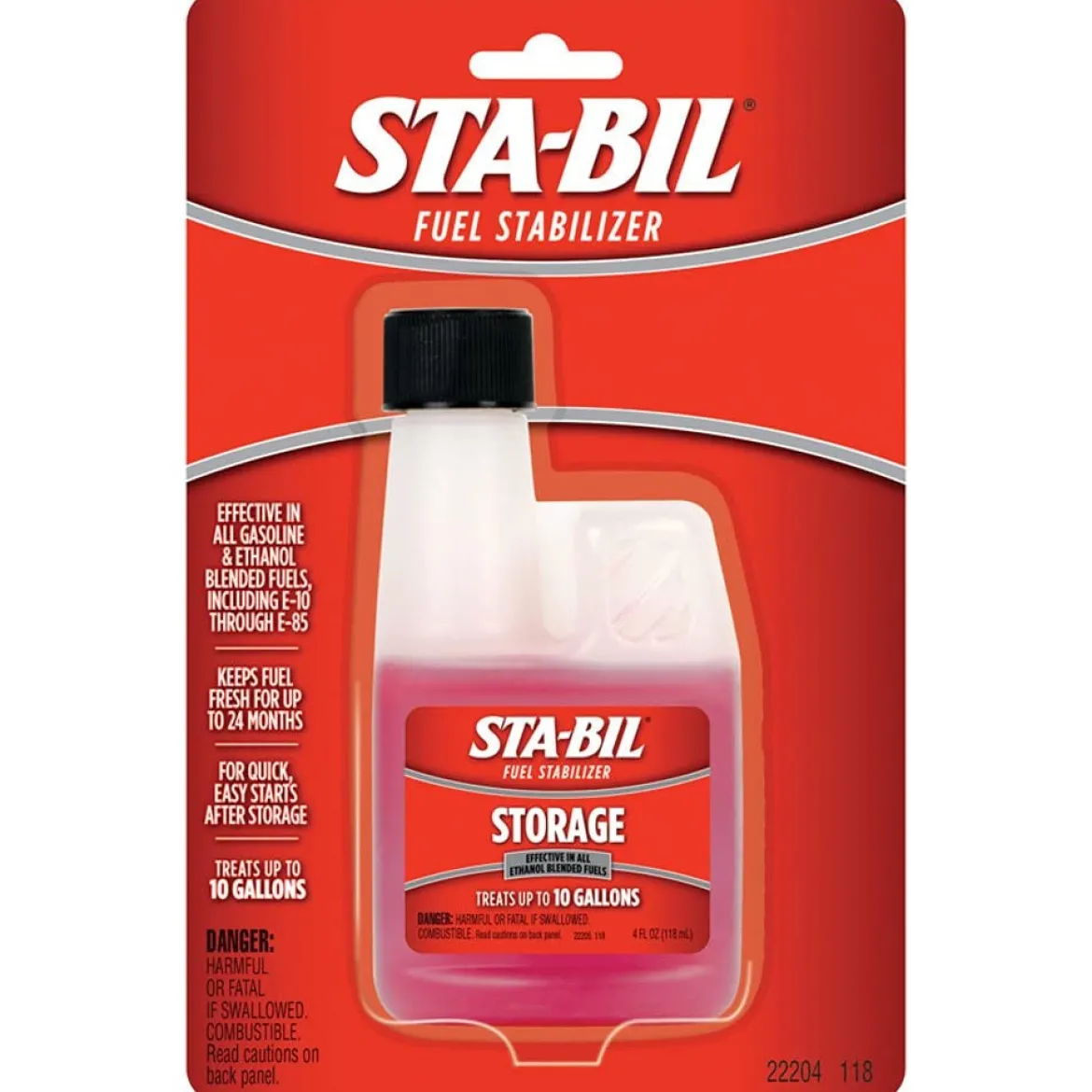Sta-Bil Storage Fuel Stabilizer Keeps Fuel Fresh For 24 Months 4 Fl. Oz. (22204)