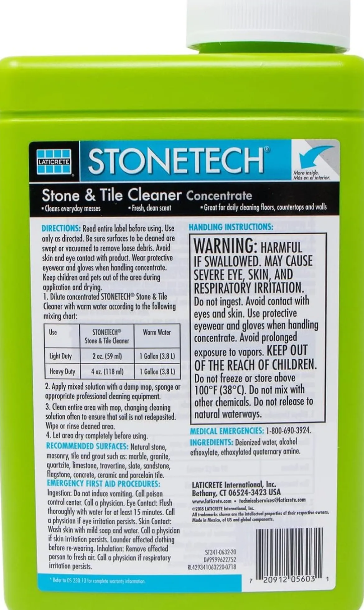 Stonetech St Stone & Tile Cleaner Conc 1 Quart/32Oz (ST341-0632-20)