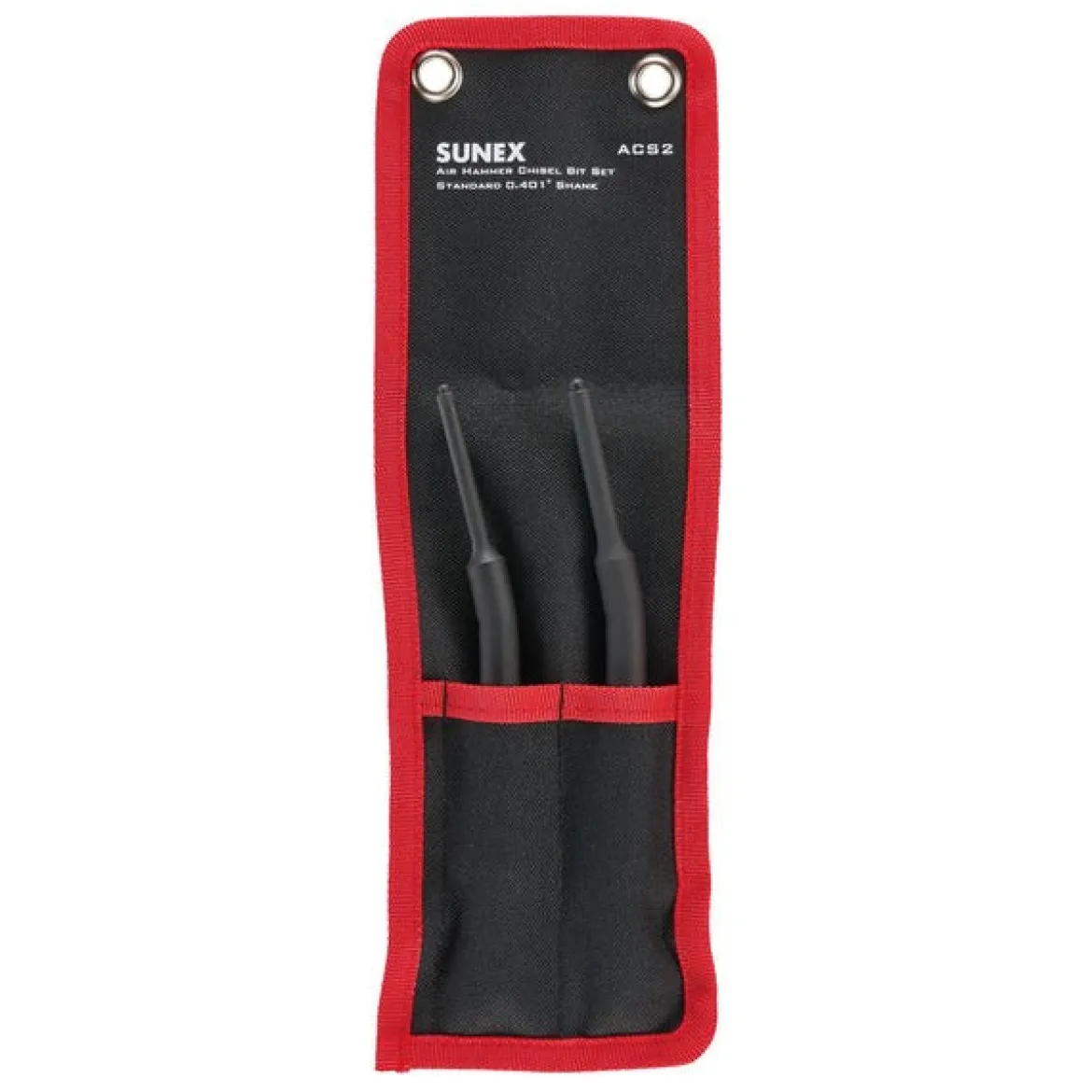 Sunex Tools 2-Piece Air Hammer Chisel Hinge Pin Driver in Tool Roll (ACS2)