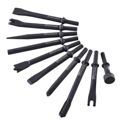 Sunex Tools 10-Piece Air Hammer Chisel Standard Set in Tool Roll (ACS10)