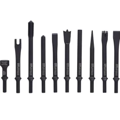 Sunex Tools 10-Piece Air Hammer Chisel Standard Set in Tool Roll (ACS10)