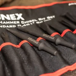 Sunex Tools 10-Piece Air Hammer Chisel Standard Set in Tool Roll (ACS10)