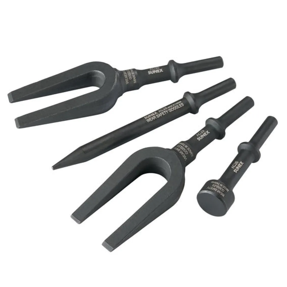 Sunex Tools 4-Piece Pneumatic Separator Air Hammer Chisel in Tool Roll (ACS4)