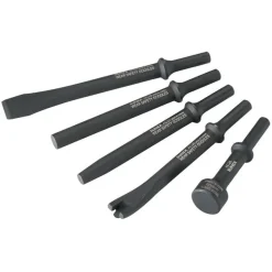 Sunex Tools 5-Piece Standard Air Hammer Chisel Set in Tool Roll (ACS5S)