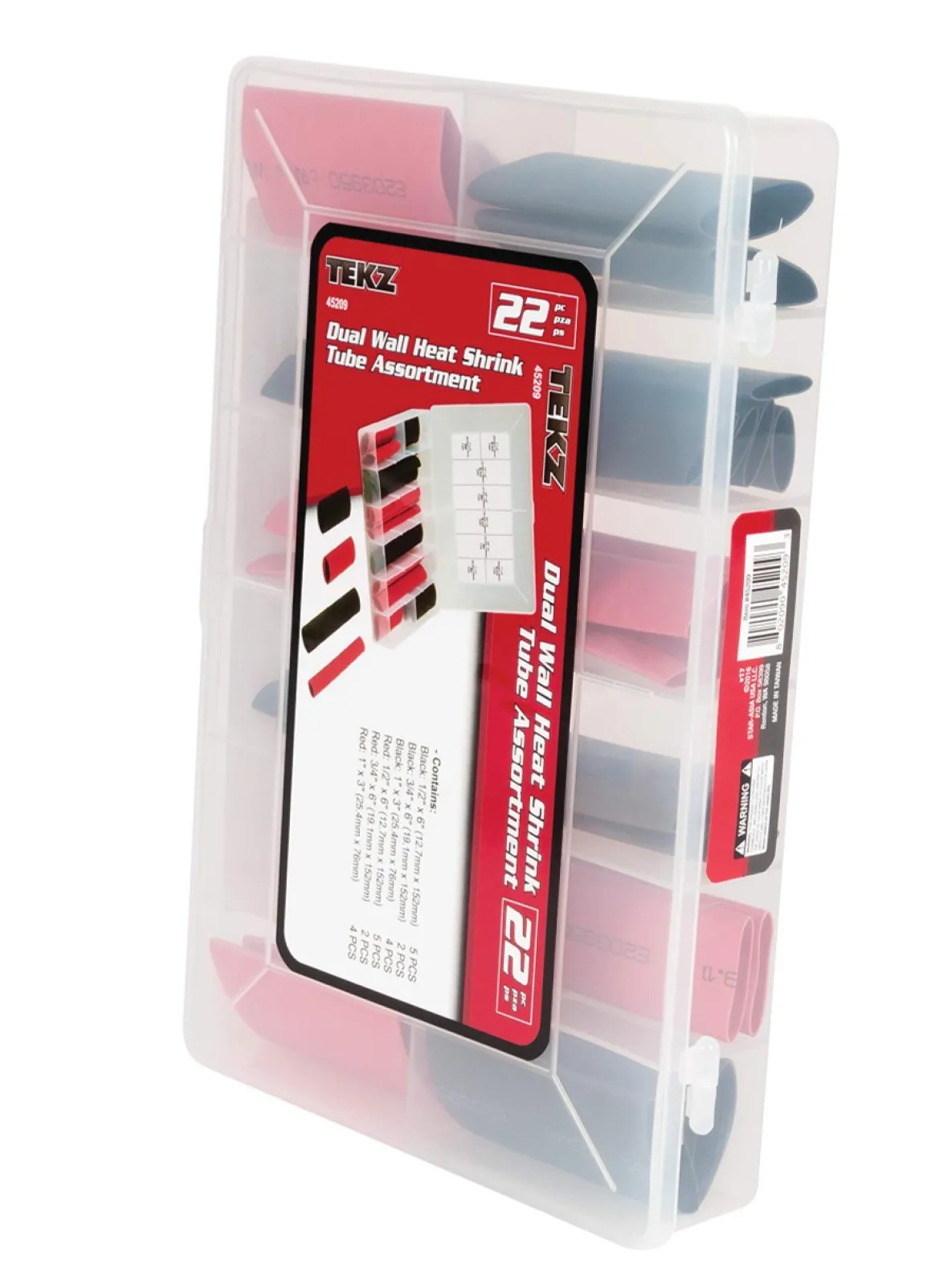 Titan Tools 22pc Large Diameter Dual-Wall Heat Shrink Tube Assortment (45209)