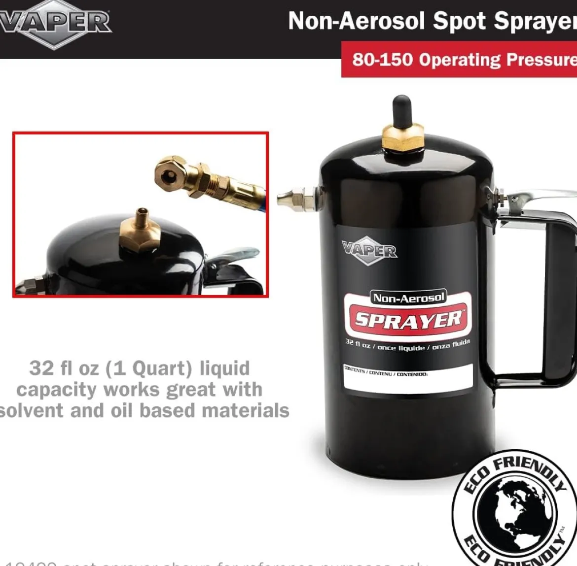 Titan Tools Spot Spray Non-Aerosol Sprayer for Acetone and Thinner 32oz (19419)