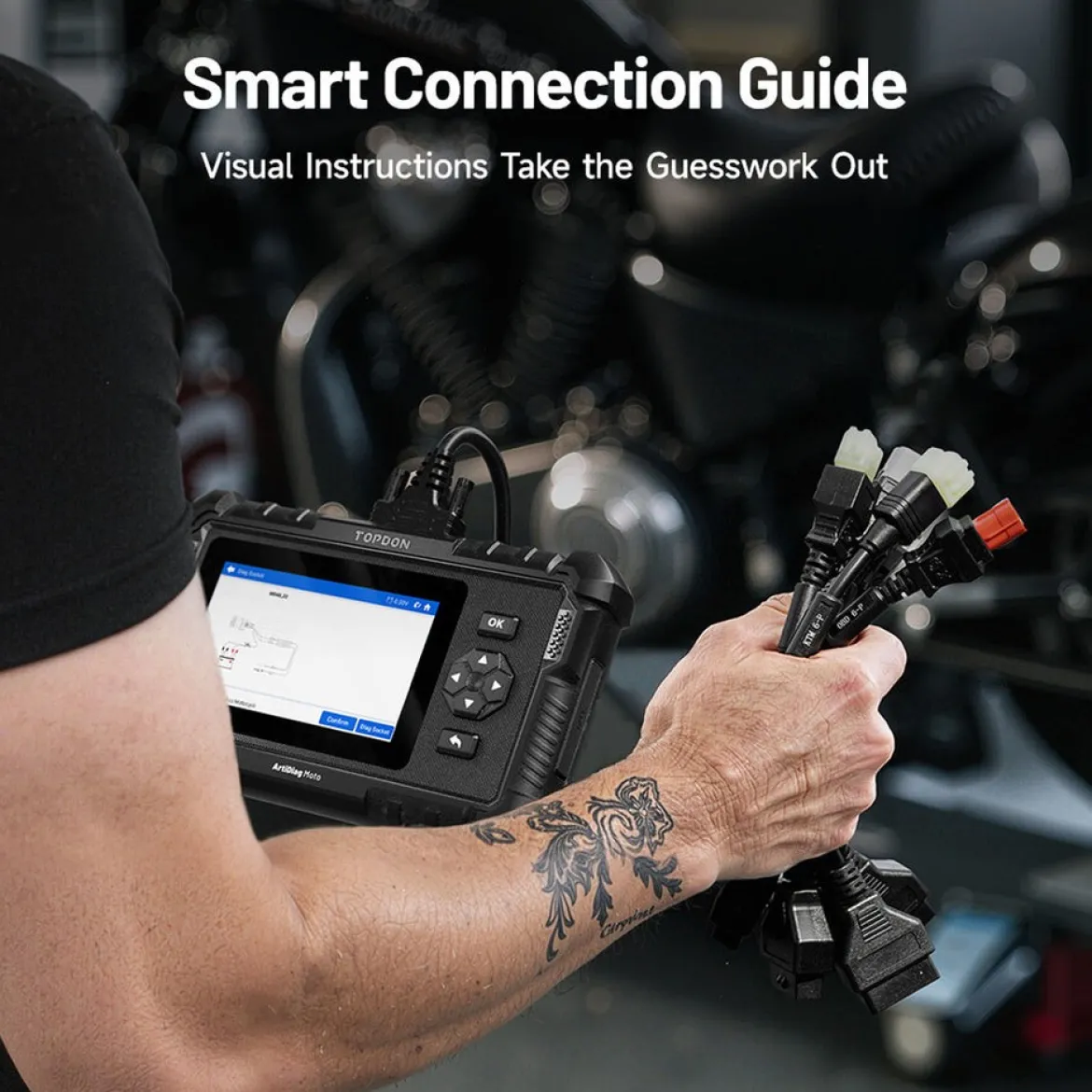 Topdon ArtDiag Moto 5 Inch Motorcycle Diagnostic Tool (ADMOTO)