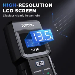TOPDON BT20 Battery Load Voltage Tester 100-2000CCA Cranking (TD52130066)