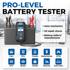 TopDon Bt300P Battery, Charging & Cranking System Tester w/Printer (TD52110048)