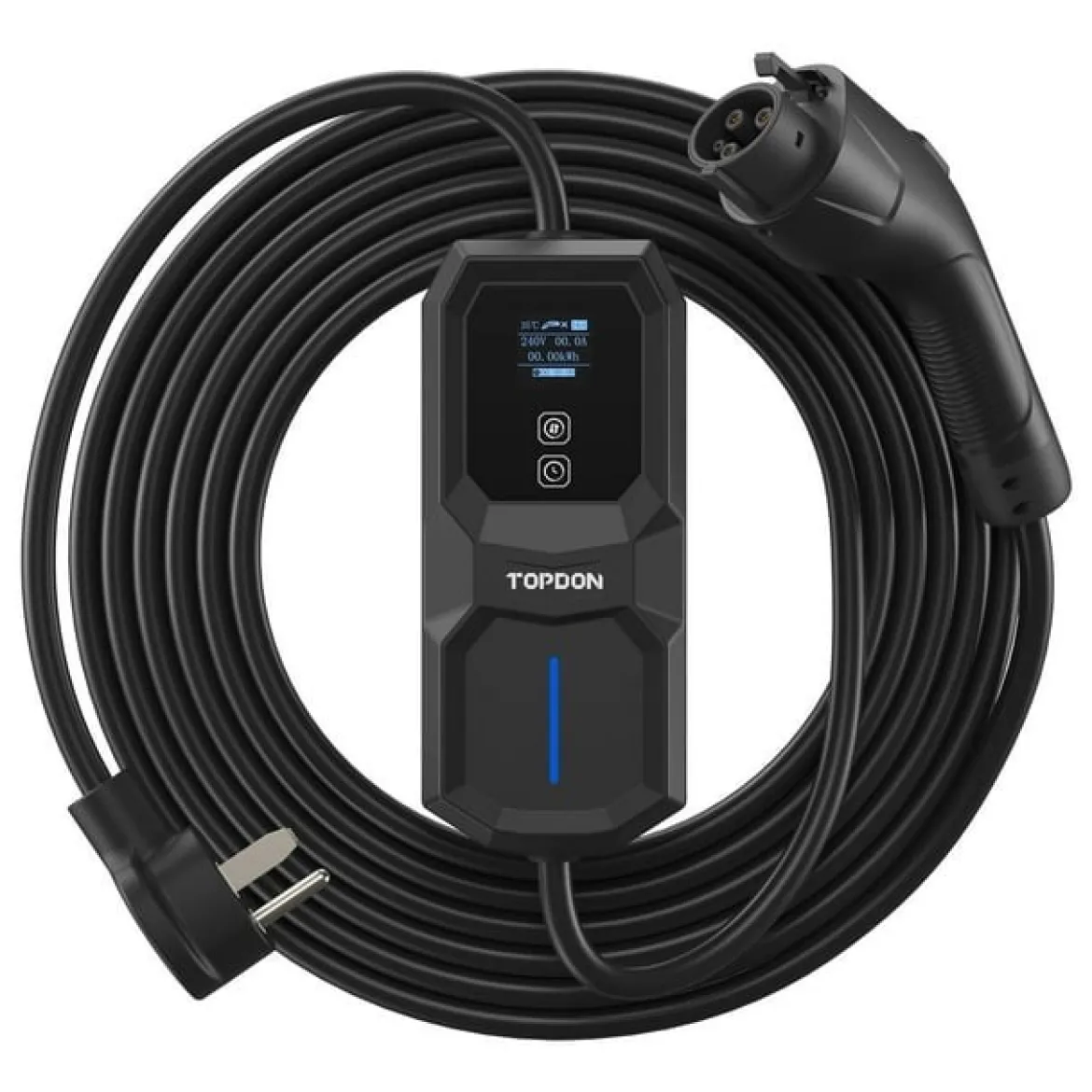 TOPDON PulseQ AC Portable Electric Vehicle Charger 32A NEMA 6-50 Plug (TD60610027)