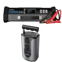 TopDon Tornado 120000 Power Supply / 12 Volt Battery Charger - 16 Feet Cables (TD52130240) + Free Tool