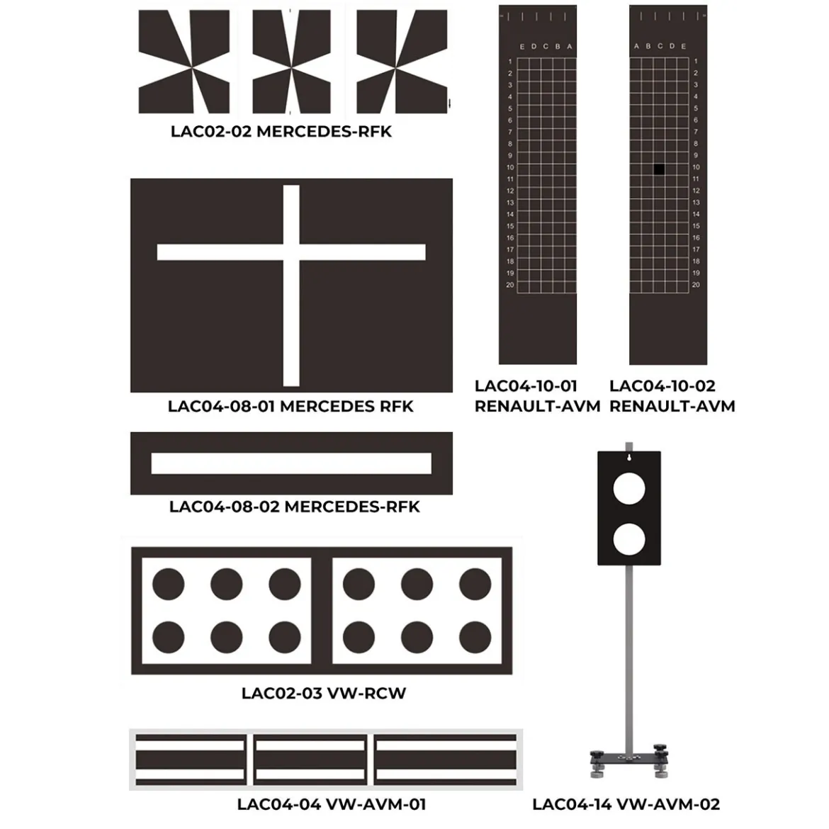 TOPDON USA ADAS Rear Camera AVM Calibration Kit (AVMEU)